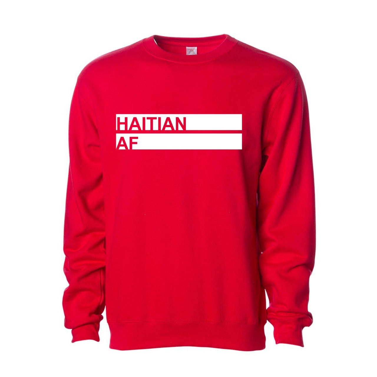 Haitian AF Crewneck Red