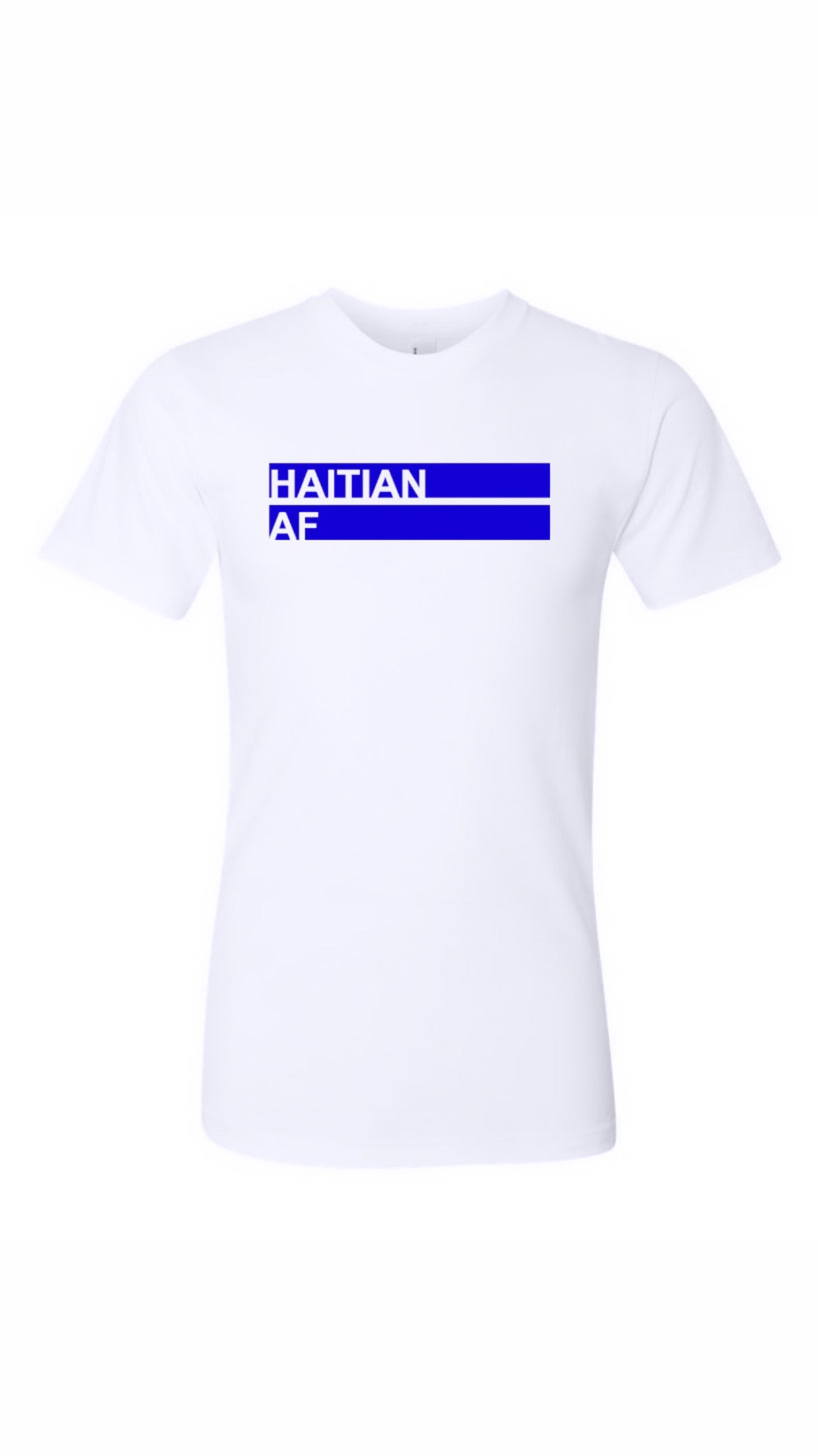 Haitian AF White & Blue T-shirt