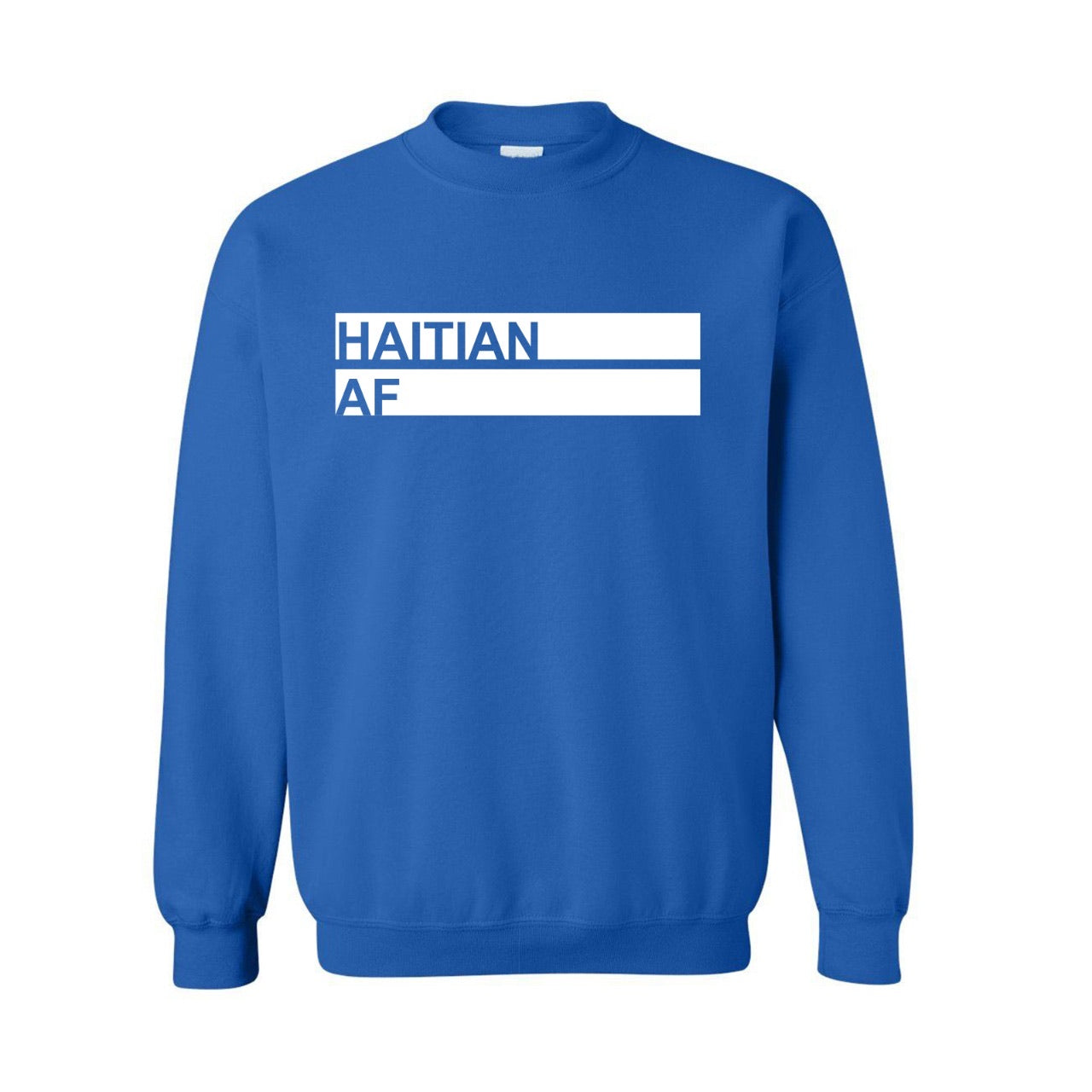 Haitian AF Crewneck Blue
